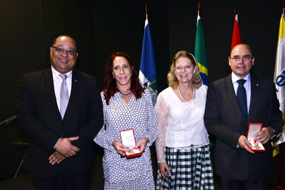 Cleber Machado, Cristina Ferrão, Irene Giner-Reichl e José Paulo Monteiro Soares